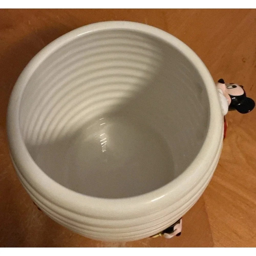Disney Mickey Mouse Honeycomb Ceramic Cookie Jar, 10.5